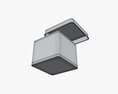 Metal Tin Can Square Shape 3Dモデル