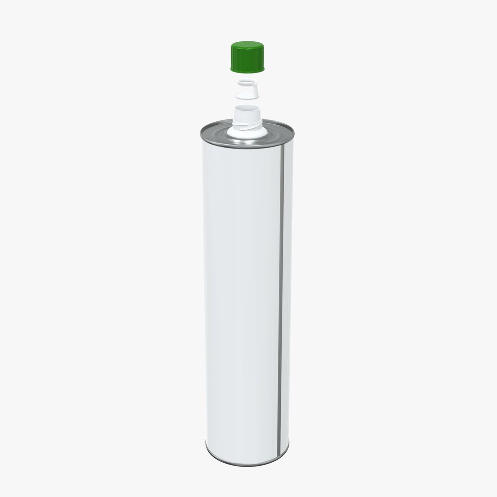Olive Oil Metal Bottle Modelo 3d