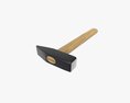 Universal Hammer With Wooden Handle 3Dモデル