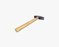 Universal Hammer With Wooden Handle 3D модель