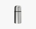 Thermos Small Stainless Steel With Cup 3D-Modell