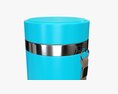 Thermos Vacuum Bottle Flask 01 Blue 3Dモデル