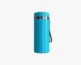 Thermos Vacuum Bottle Flask 01 Blue Modello 3D