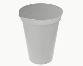 Yogurt Medium Container 3D 모델 