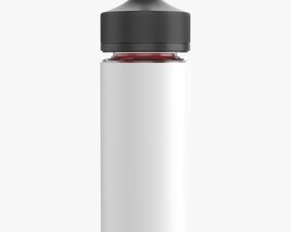 Vapor Liquid Bottle Large Black Cap Modello 3D