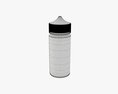 Vapor Liquid Bottle Large Box Black Cap Modello 3D