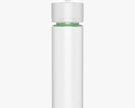 Vapor Liquid Bottle Medium Transparent Cap Modelo 3d