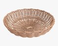 Wicker Basket Light Brown 3D модель