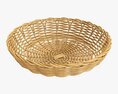 Wicker Basket Medium Brown 3D模型