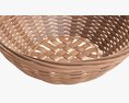Wicker Basket With Clipping Path 2 Light Brown Modelo 3d