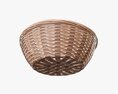 Wicker Basket With Clipping Path 2 Light Brown 3D模型
