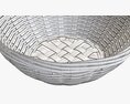 Wicker Basket With Clipping Path 2 Light Brown Modelo 3D