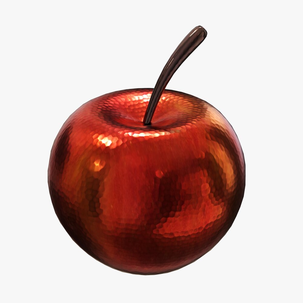 Apple Fruit Cartoon Stylized Modelo 3d