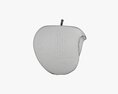 Apple Fruit With Heart Shape Cut Out Modèle 3d