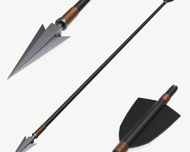 Arrow with Metal End 3D 모델 