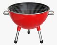 Charcoal Kettle Grill Bbq 3d model