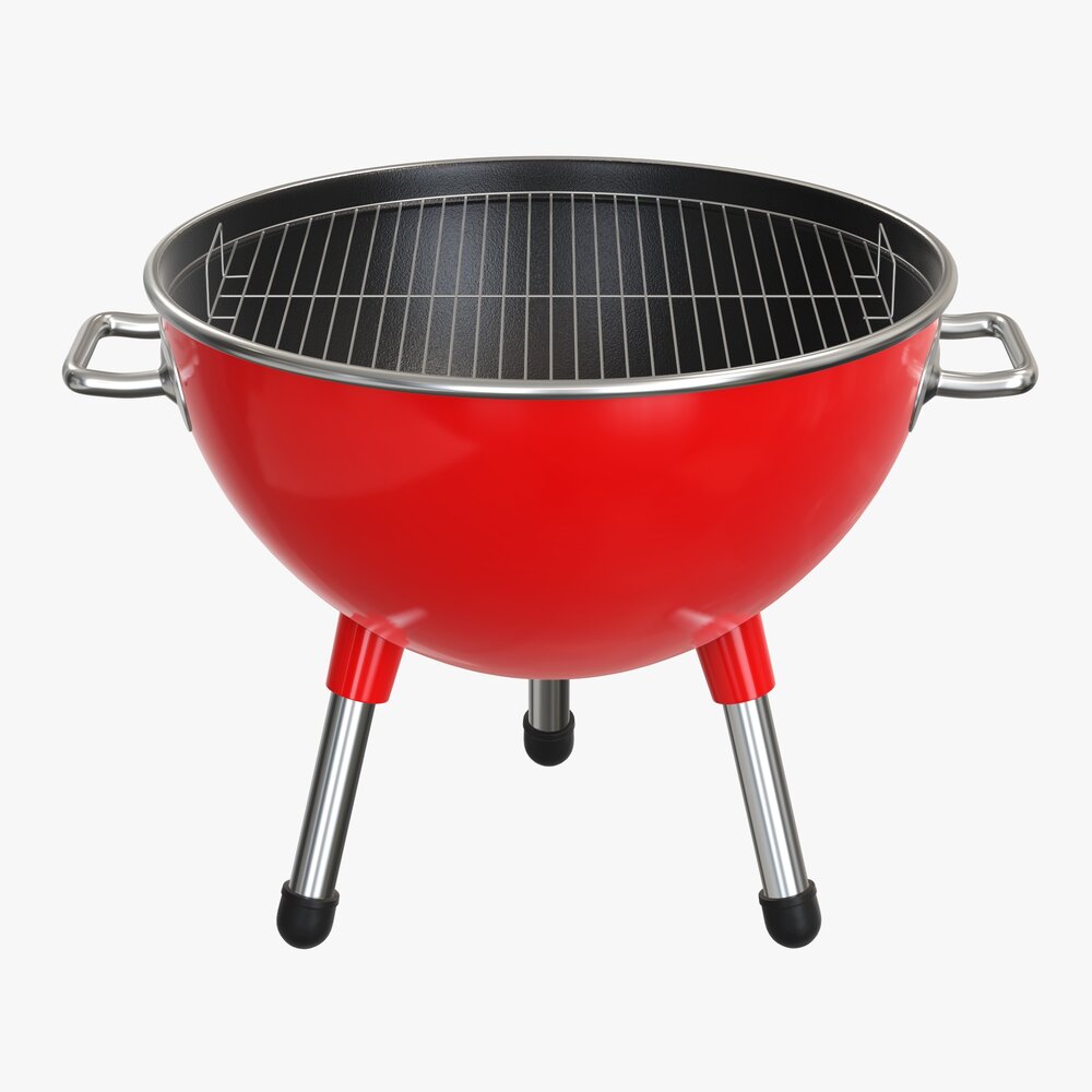 Charcoal Kettle Grill Bbq Modello 3D