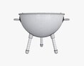 Charcoal Kettle Grill Bbq 3d model