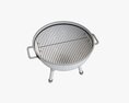 Charcoal Kettle Grill Bbq 3D-Modell
