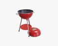 Charcoal Kettle Steel Grill Bbq With Lid 3D 모델 