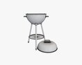 Charcoal Kettle Steel Grill Bbq With Lid Modèle 3d