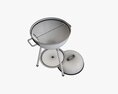 Charcoal Kettle Steel Grill Bbq With Lid Modelo 3D