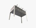 Charcoal Steel Grill Bbq Skewer 3D-Modell