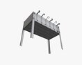 Charcoal Steel Grill Bbq Skewer Modello 3D