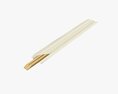 Chopsticks Wood In Paper Packaging 3Dモデル