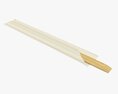 Chopsticks Wood In Paper Packaging Modello 3D