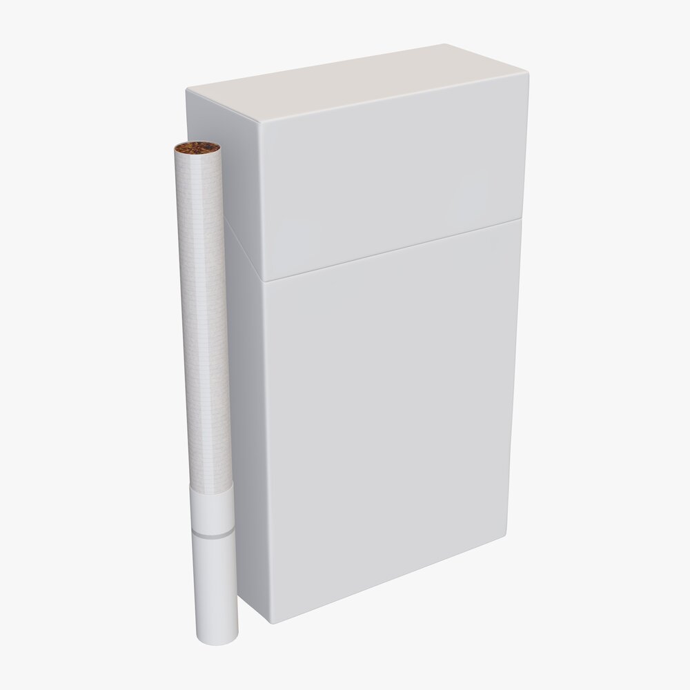 Cigarettes Slim Pack Closed 3D 모델 