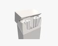 Cigarettes Super Slim Pack Opened 3D 모델 