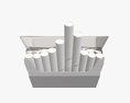 Cigarettes Super Slim Pack Opened V2 Modelo 3d