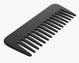 Hair Comb Plastic Type 1 3D model