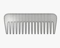Hair Comb Plastic Type 1 Modello 3D
