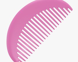 Hair Comb Plastic Type 2 Modello 3D
