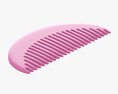 Hair Comb Plastic Type 2 3D 모델 