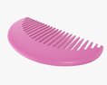 Hair Comb Plastic Type 2 3d model
