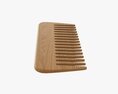 Hair Comb Wooden Type 1 3D模型