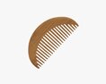 Hair Comb Wooden Type 2 Modèle 3d