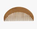 Hair Comb Wooden Type 2 Modelo 3D