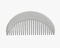 Hair Comb Wooden Type 2 3D-Modell