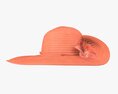 Floppy Summer Female Woman Hat Orange Modèle 3d