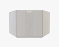 Hexagonal Paper Box Packaging Closed 01 Corrugated Cardboard 3d model