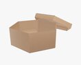 Hexagonal Paper Box Packaging Open 02 Corrugated Cardboard Modelo 3D