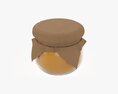 Honey Jar Small With Fabric Modello 3D