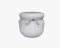Honey Jar Small With Fabric 3Dモデル