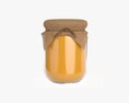 Honey Jar With Fabric 3d model