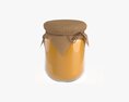 Honey Jar With Fabric Modèle 3d