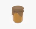 Honey Jar With Fabric Modelo 3d